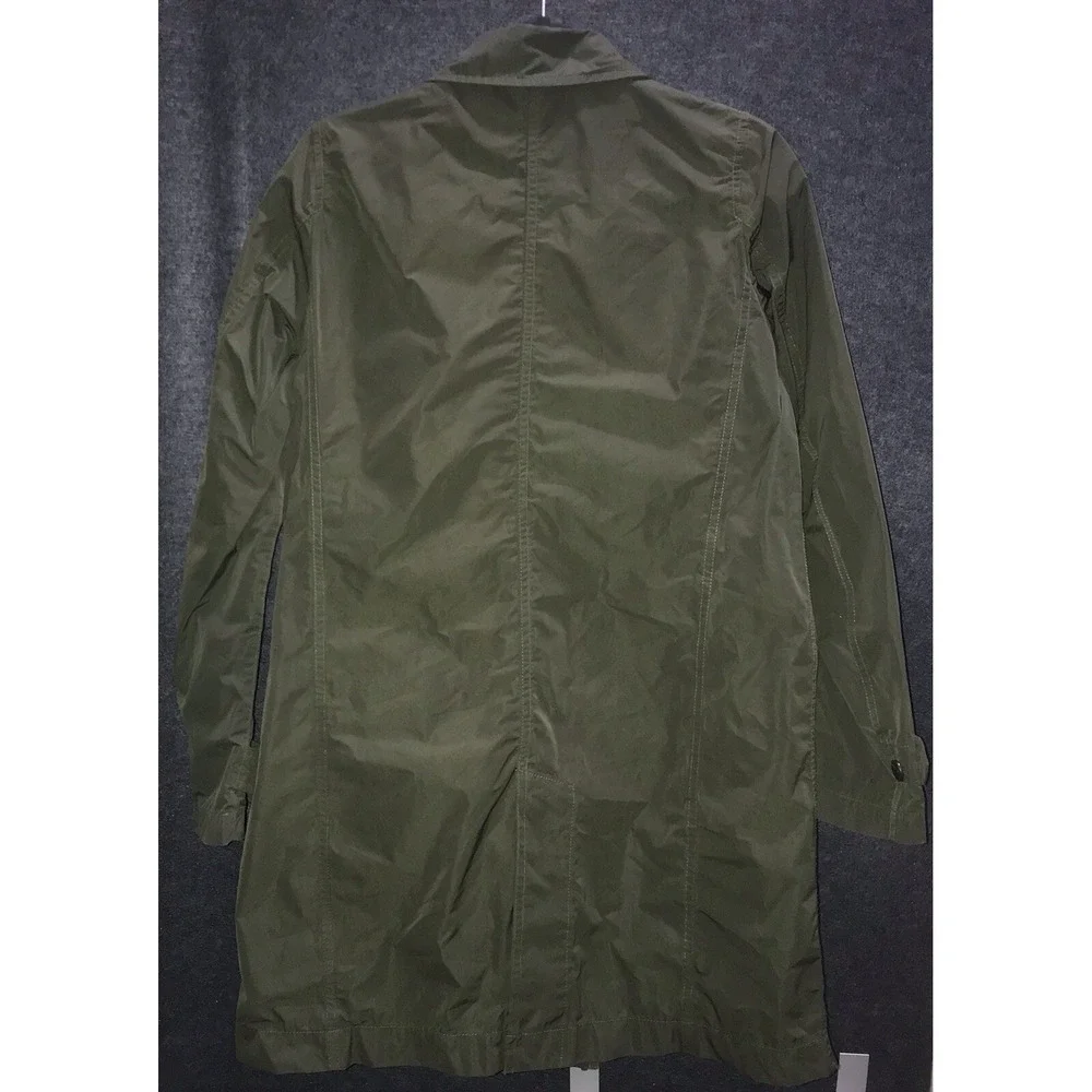 Uniqlo Lightweight Collared Small Rain Coat Wind Proof Jacket Mid Length‎ Green